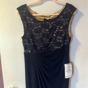 Navy Blue long dress NWT wedding guest, Christmas, New Years, cocktail, party